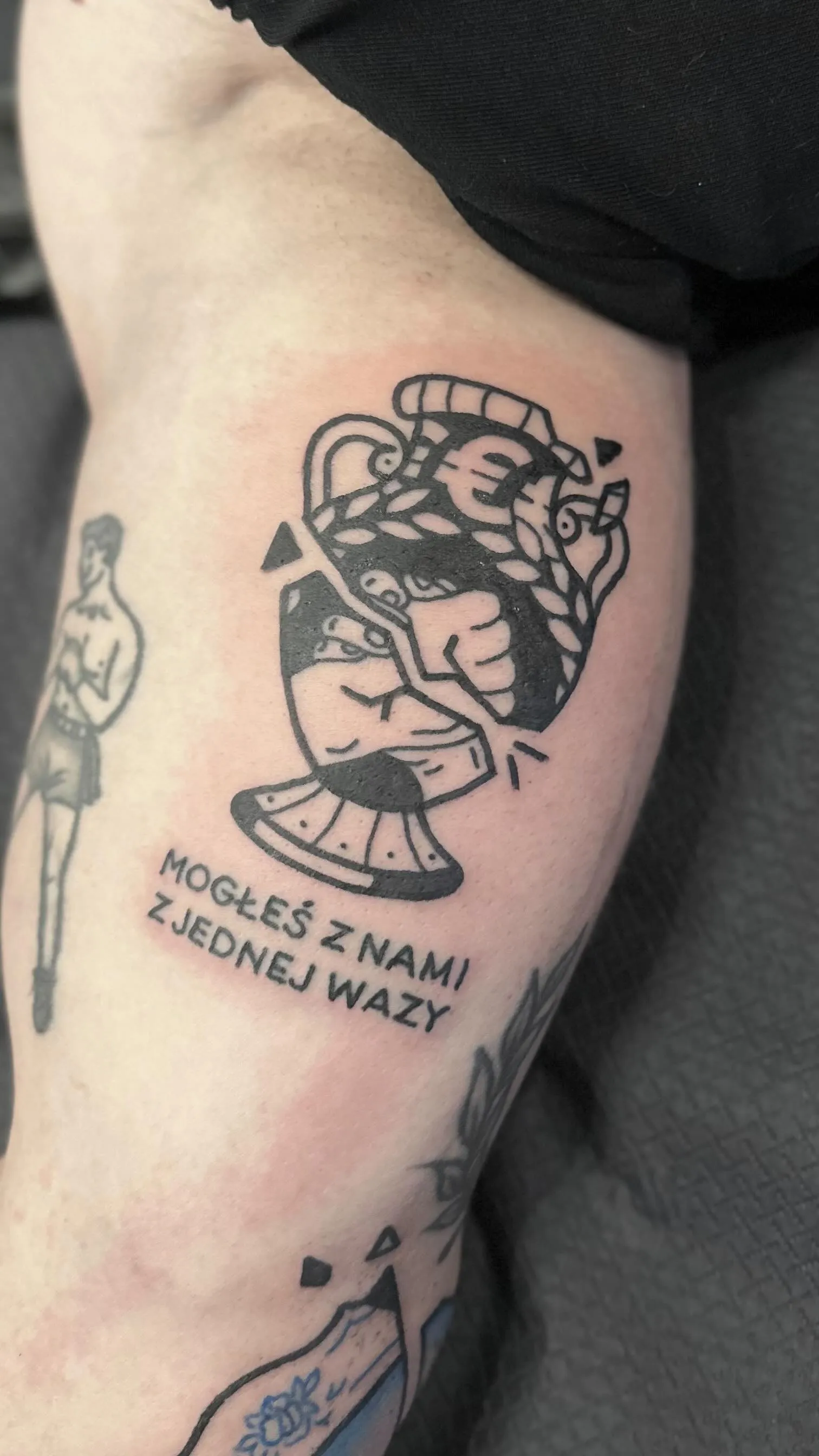Tatuaż clean ignorant — Wujek Darek — tatuaż, Wujek Darek, Warszawa, Polska