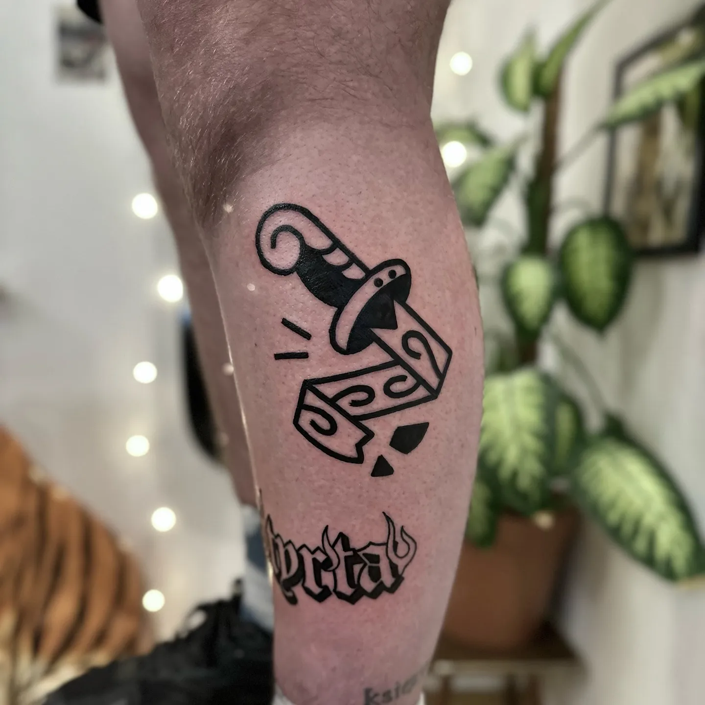 Tatuaż clean ignorant — Wujek Darek — tatuaż, Wujek Darek, Warszawa, Polska