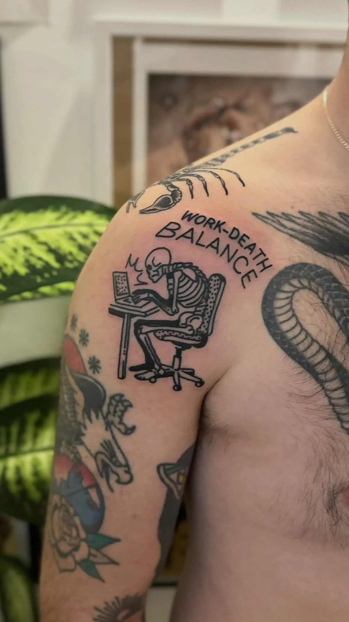 Tatuaż clean ignorant — Wujek Darek — tatuaż, Wujek Darek, Warszawa, Polska